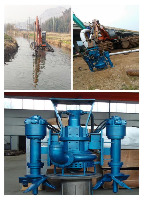 液压污泥泵-挖机河道清淤泵-掘机耐磨抽泥泵