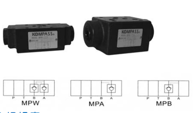 台湾KOMPASS叠加式液控单向阀MPW-03-A MPW-03-B MPW-03-C 