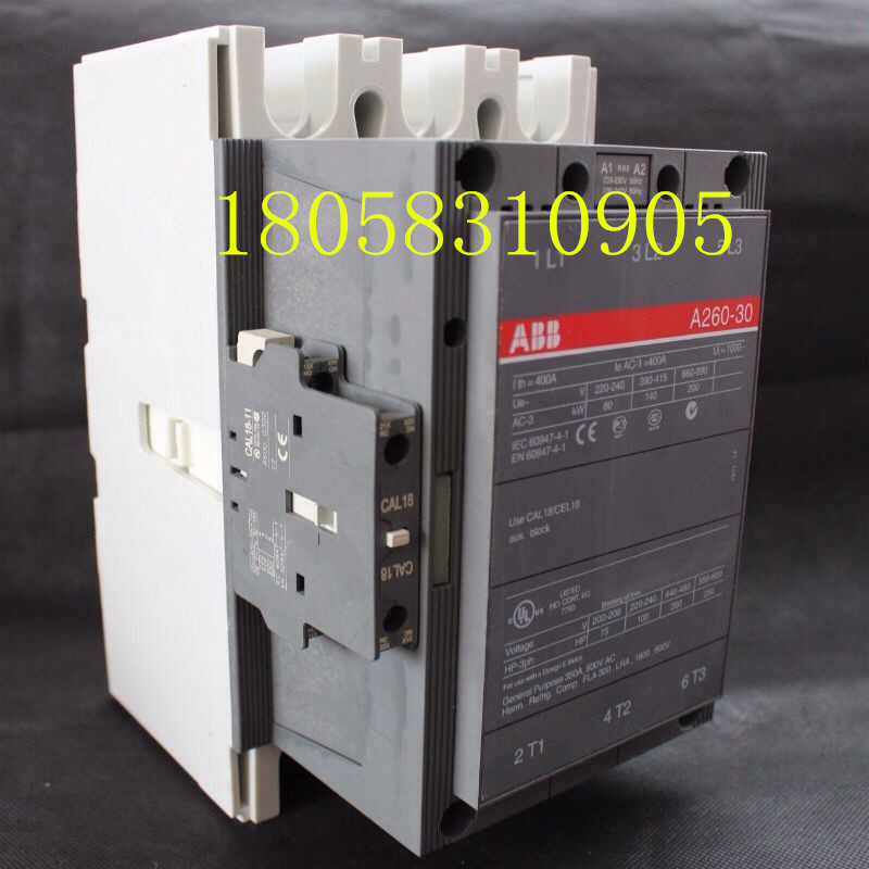 批发ABB接触器 A260-30-11 交流电压AC110/220/380V低压接触器