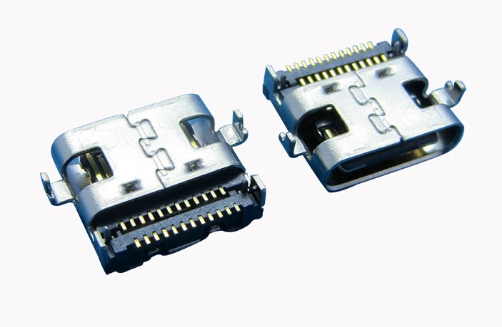 沉板Type-C母座/双排贴片Type-c连接器（间距0.8）