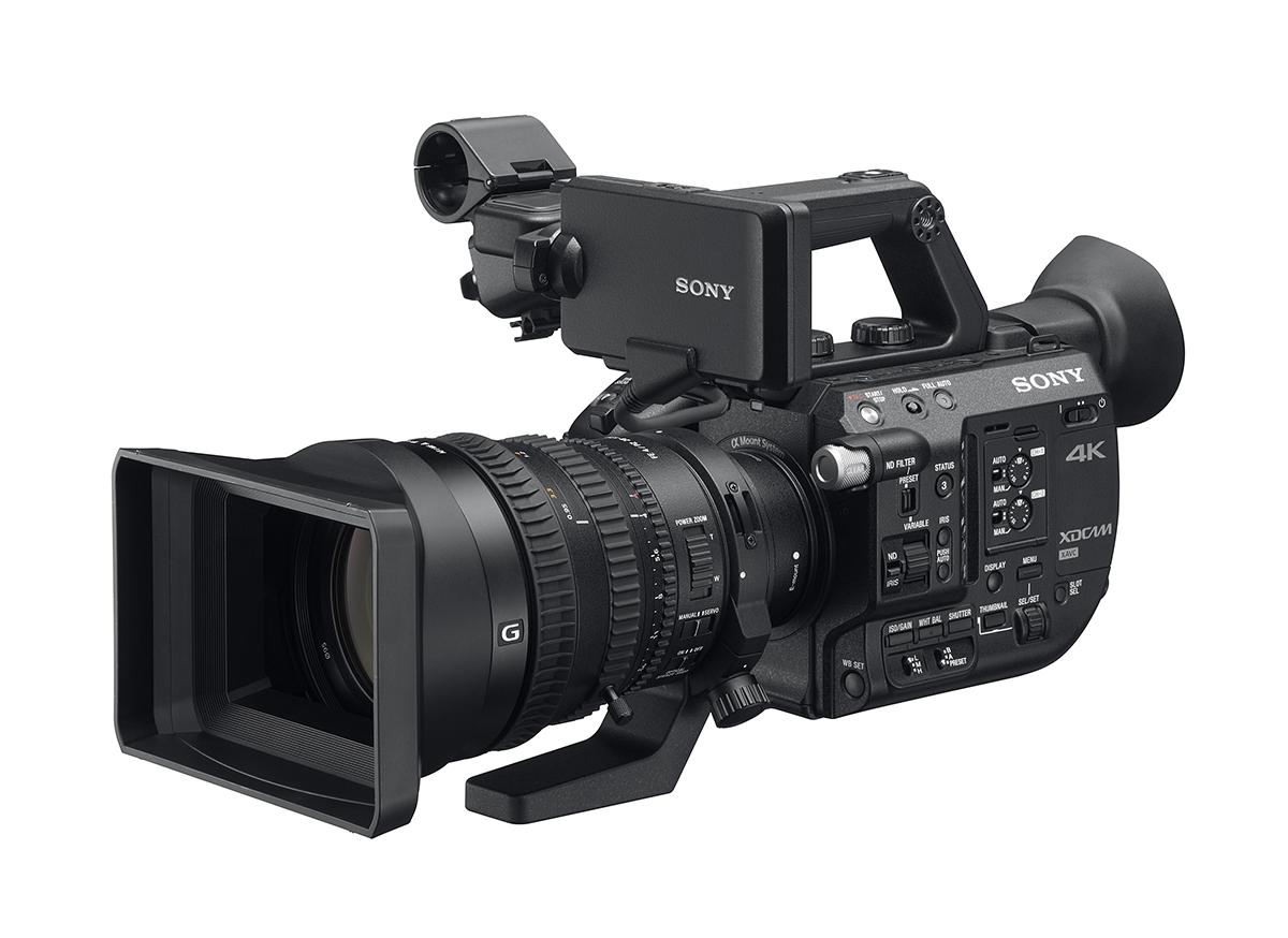 SONY 索尼 PXW-FS5 / FS5K 使用手持式 Super 35 抓取和拍摄 数字电影摄像