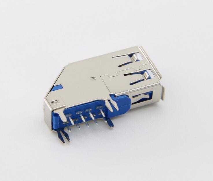 侧插USB母座3.0（立式）电脑USB3.0连接器