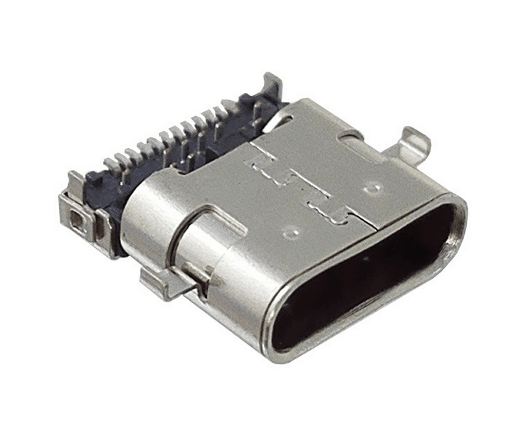破板式USB3.1Type-C母座(前插后贴)