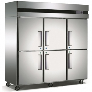星星六门商用冰箱立式冷藏柜格林斯达标准款G1.6C6单温六开门冰箱