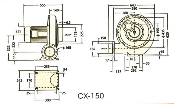 松达透浦式中压鼓风机CX-150