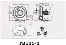 中压鼓风机厂家TB125-3