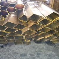 现货库存H62黄铜方管厂家/工艺品用黄铜扁管价格