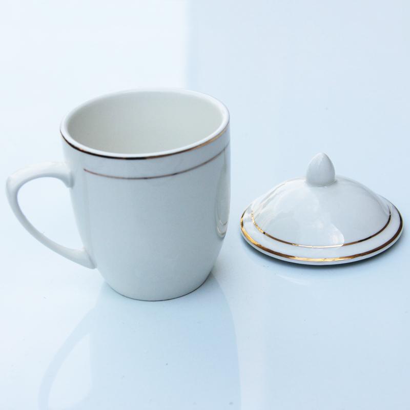 客房用品 天天满金线陶瓷茶杯 昆明酒店用品