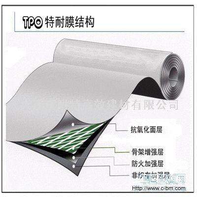  TPO高分子防水卷材 防紫外线加筋增强型 热塑性聚烯烃