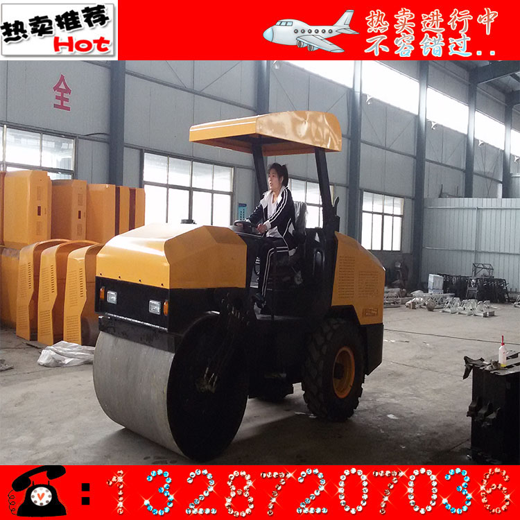 芜湖市供应小型压路机4吨压路机4吨单钢轮轧道机柴油压道机
