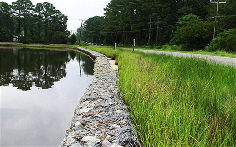 河道护岸石笼网 建设石笼网 水草植物石笼网箱