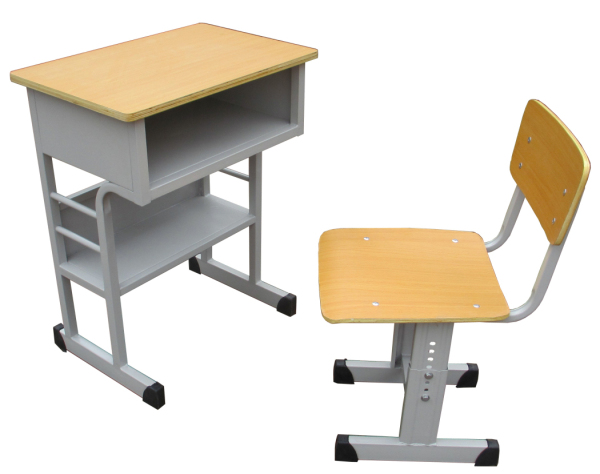 河北知名厂家学生课桌椅钢木学习课桌凳