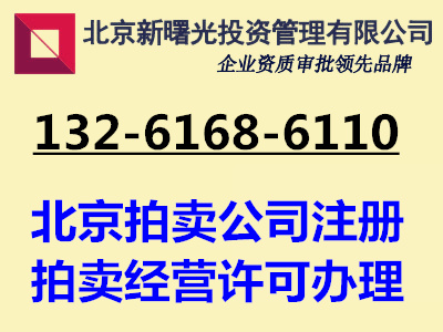 组成拍卖公司都有哪些要求