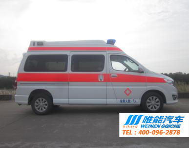 高顶金杯阁瑞斯2.7高顶汽油监护型救护车