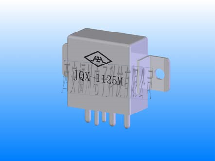 JQX-1125M型1/2立方英寸1组转换触点有线圈瞬态抑制密封电磁继电器