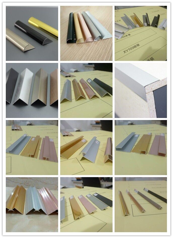 陇南市铝合金修边线瓷砖阳角线U型槽直角UV板材装饰线品种齐全13716850536