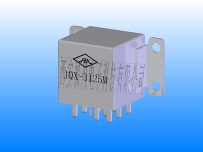 JQX-3125M型1立方英寸3组转换触点有线圈瞬态抑制密封电磁继电器