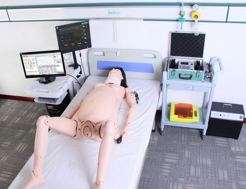 高智能数字化妇产科技能训练系统(计算机控制),综合分娩急救模拟人