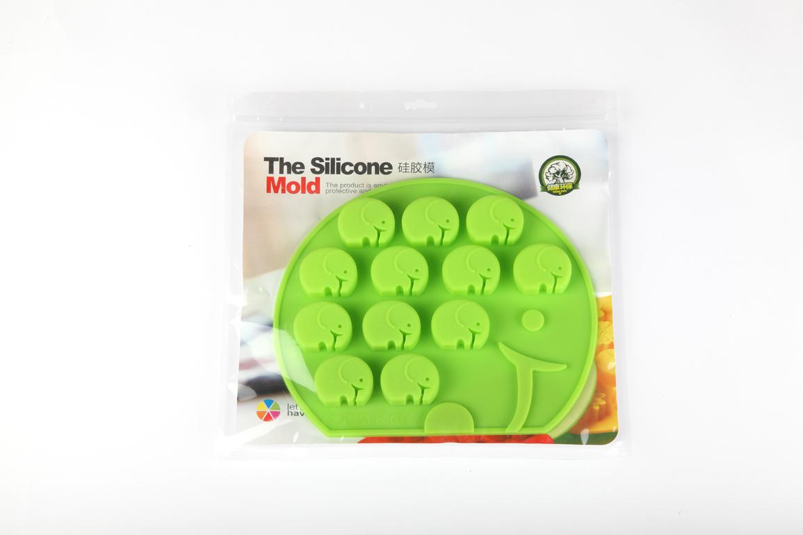 大象硅胶冰格 创意糖果色硅胶冰模 可烘焙模具