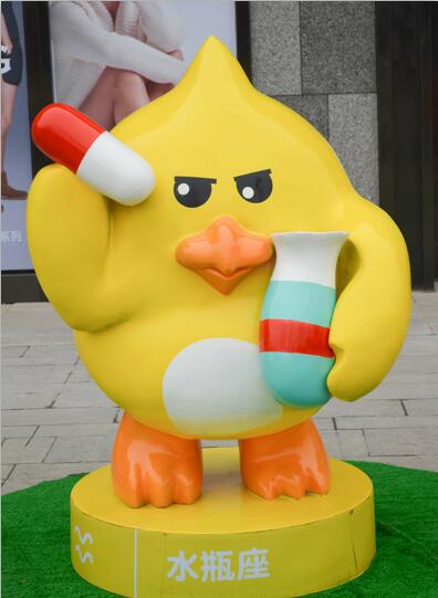 广东原著雕塑工厂纯手工制作鸡型十二星座雕塑 商业展览展示作品