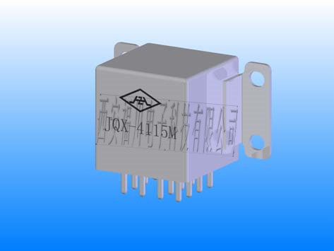 JQX-4115M型1立方英寸4组转换触点有线圈瞬态抑制密封电磁继电器