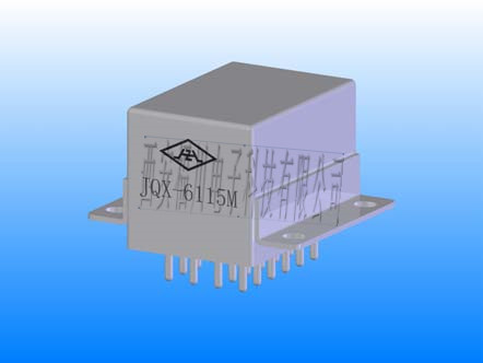 JQX-6115M型1.5立方英寸6组转换触点有线圈瞬态抑制密封电磁继电器