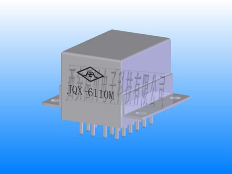 JQX-6110M型1.5立方英寸6组转换触点有线圈瞬态抑制密封电磁继电器