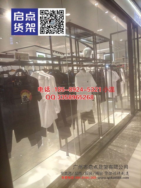 KM服装货架展示商品的美,km男装货架,KM服装货架,商务男装货架