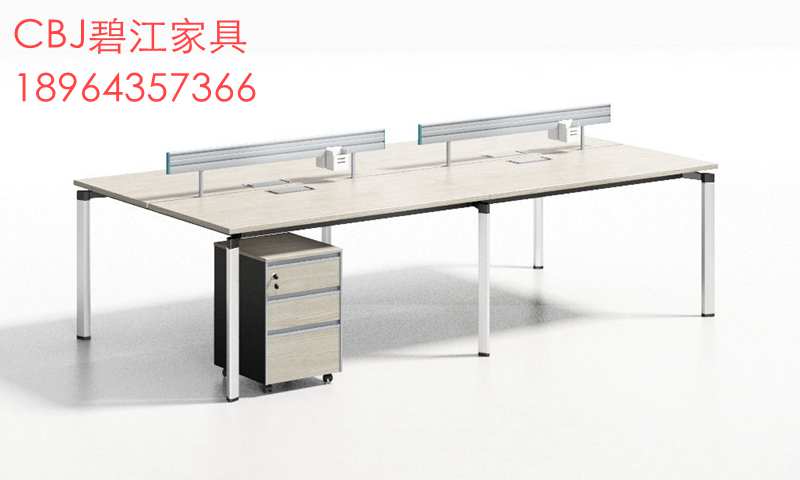 上海办公家具简约现代职员办公桌 厂家直供四人/两人位员工屏风办公桌 18964357366