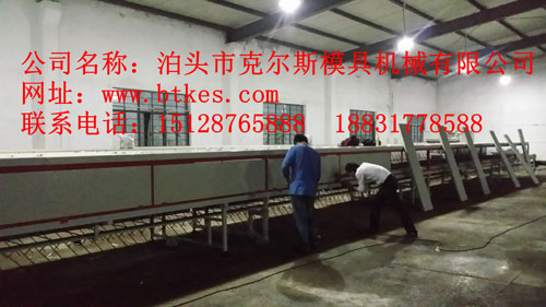 本公司结合北京厂家研发的多彩蛭石瓦生产线