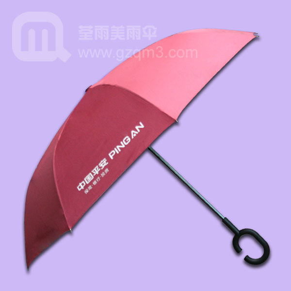 【广告折叠伞】生产—反向双层伞 雨伞厂广州制伞厂