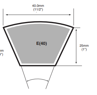Continental ContiTech马牌E=40*25MM系列进口三角皮带标准规格和单价