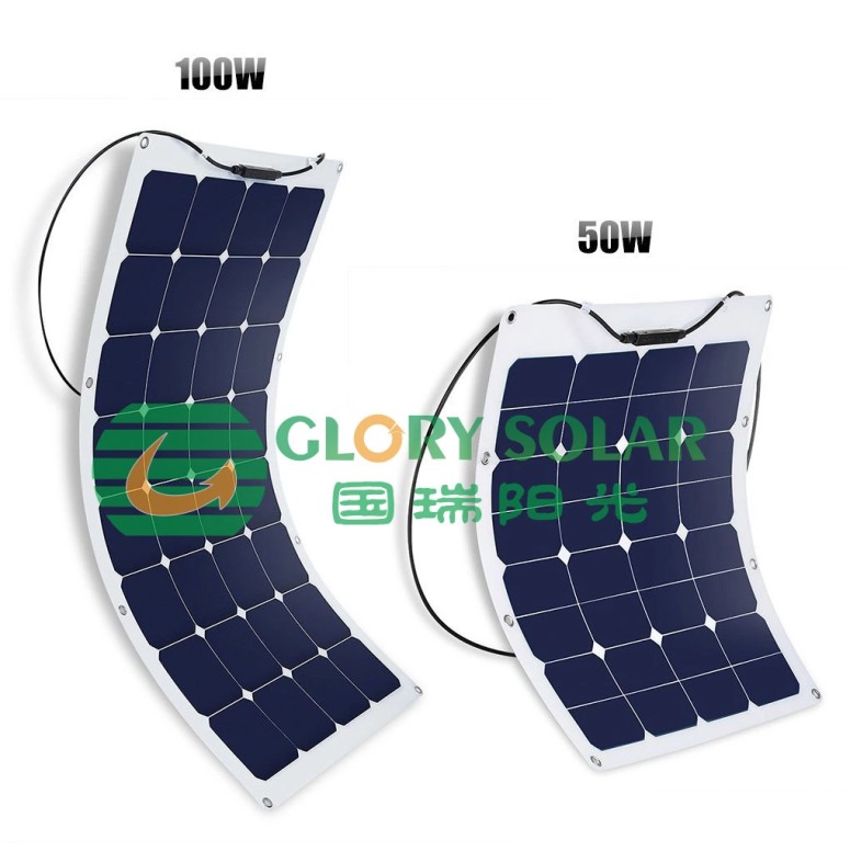 厂家供应sunpower半柔性可弯曲太阳能电池板