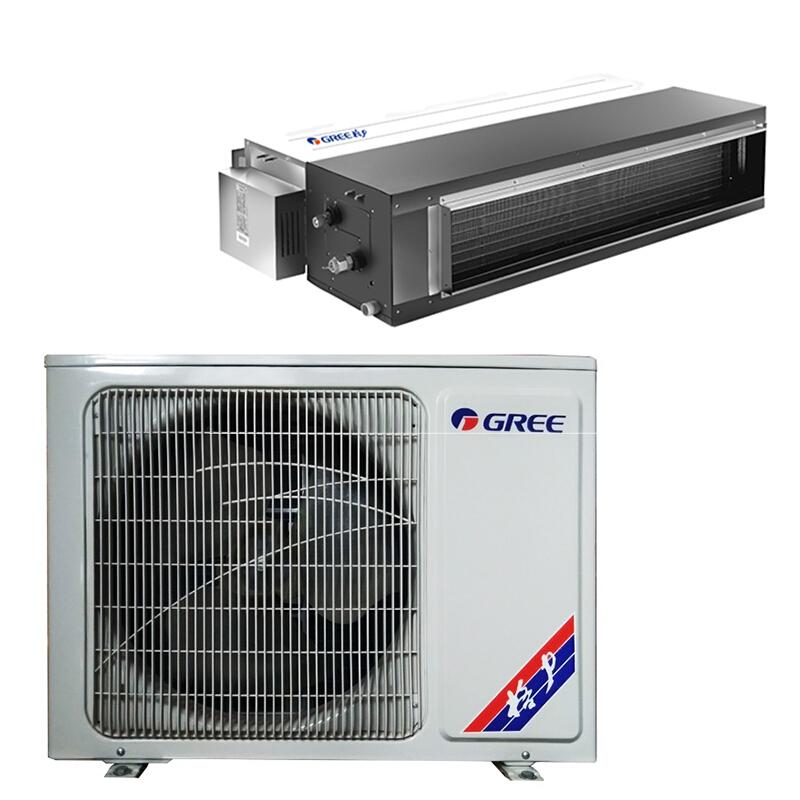 天津格力家用中央空调小3匹超薄静音冷暖风管机一拖一Gree/格力 FGR6.5/C