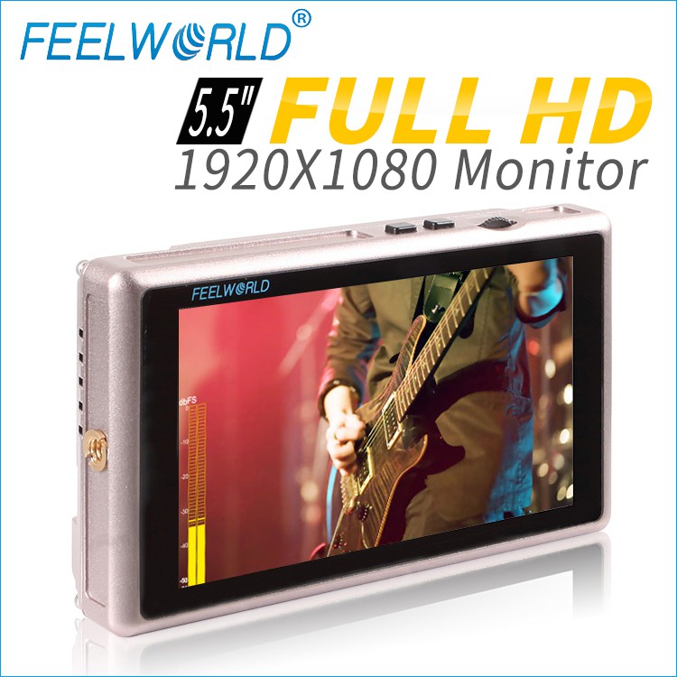 Feelworld 富威德 钛金属外壳监视器 G55 带波形图功能 导演监视器