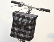 自行车车筐方形带盖布篮车篮