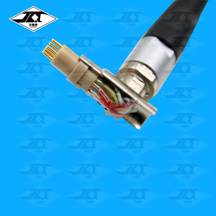 推拉自锁航空插头焊接注塑加工厂家 多芯屏蔽线接线方法工艺