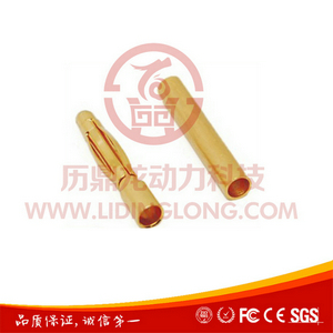 厂家批发 2.0mm香蕉插头 镀真金高品质大电流