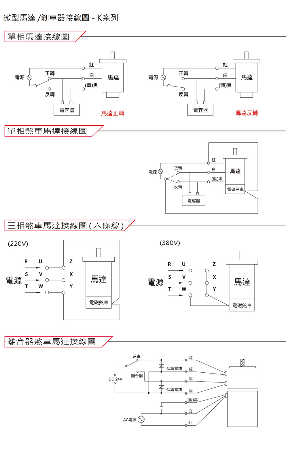 馬達接線圖