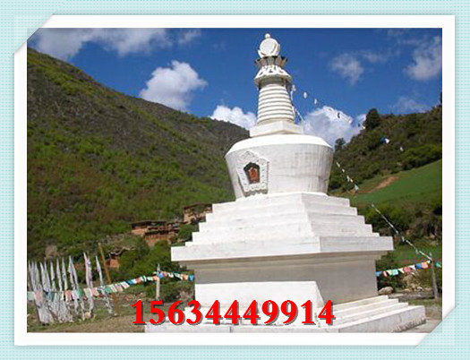 汉白玉喇嘛塔制作 藏式喇嘛塔雕刻厂家