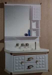 陶瓷洗手台连体浴室柜