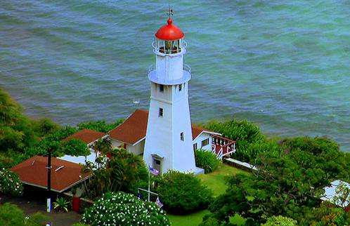 夏威夷钻石头山灯塔