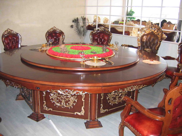 武汉电动餐桌，武汉电动圆桌，武汉包房自动旋转餐桌，武汉实木电动桌