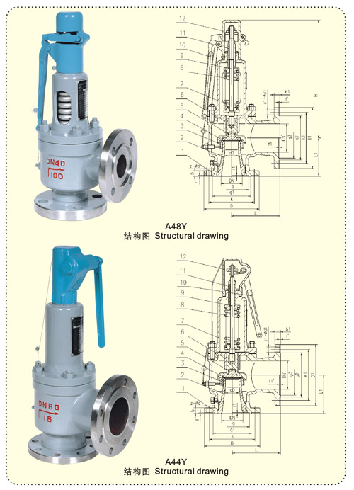 A48Y-16C带扳手弹簧全启式安全阀