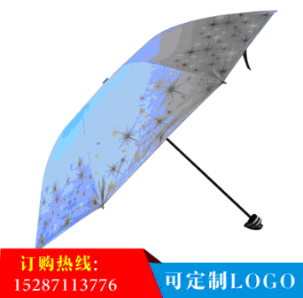创意折叠伞太阳伞加厚黑胶防紫外线遮阳伞