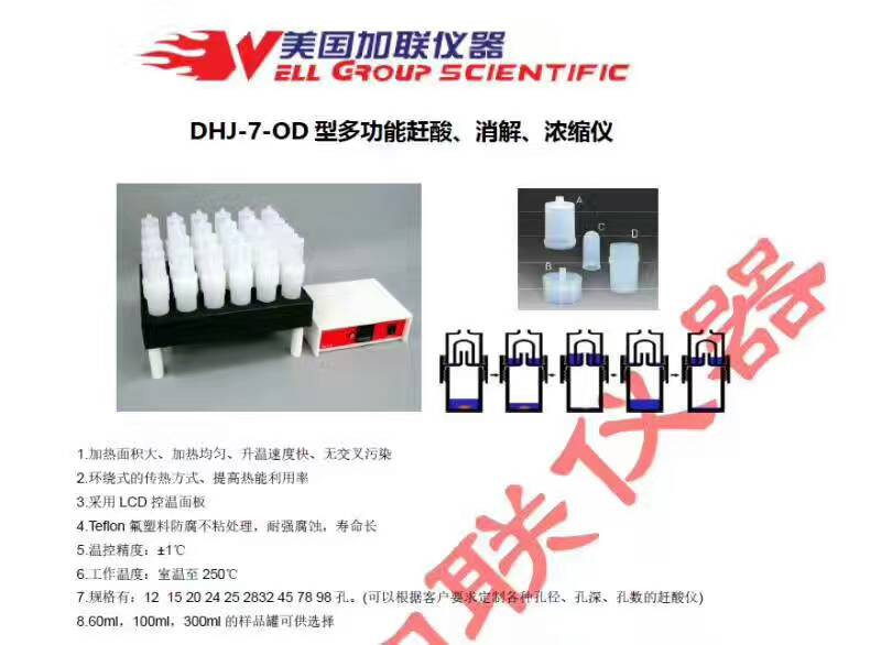 美国加联-DHJ-7-OD酸浓缩仪、酸纯化仪、进口赶酸仪-赶酸器