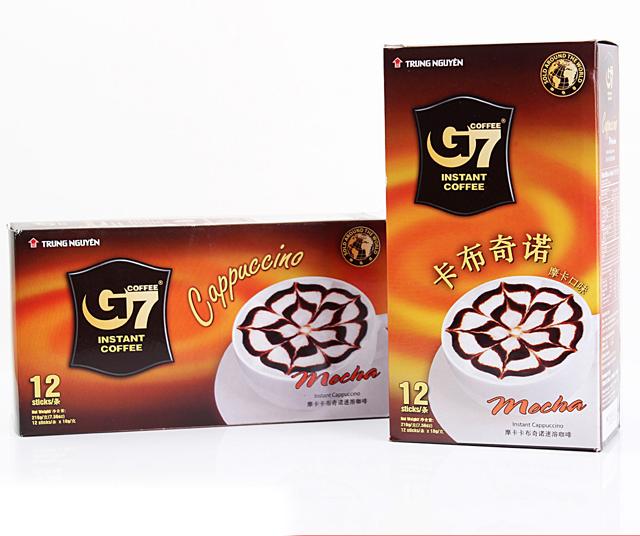 216g中原G7摩卡卡布奇诺咖啡，越南G7咖啡