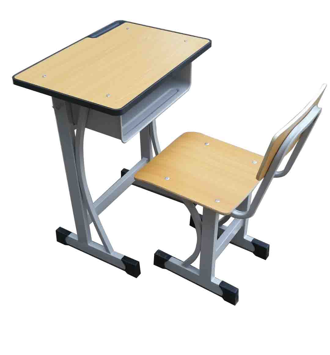 钢木学生课桌椅固定课桌椅