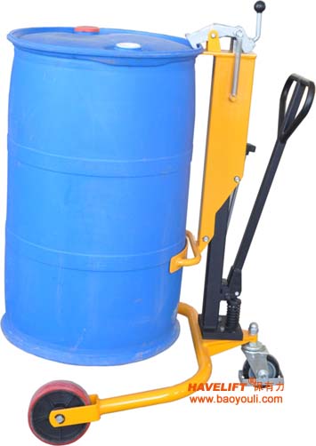 手动液压油桶搬运车DT250,塑料油桶和钢制油桶搬运