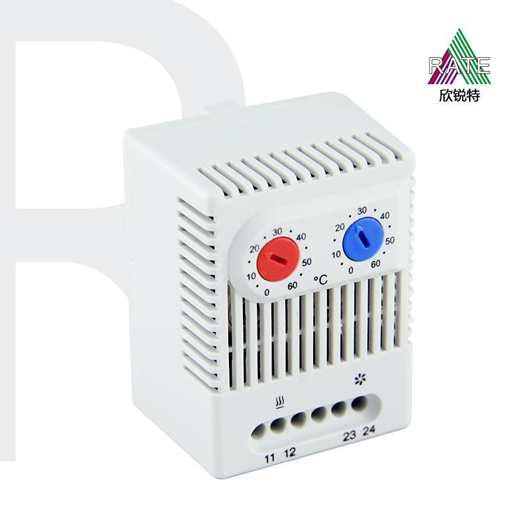 供应RZR011温控器 机柜温控器 小型常开常闭恒温器 可调式温控器